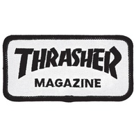 Thrasher Magazine "Skate Mag" Patch (white)